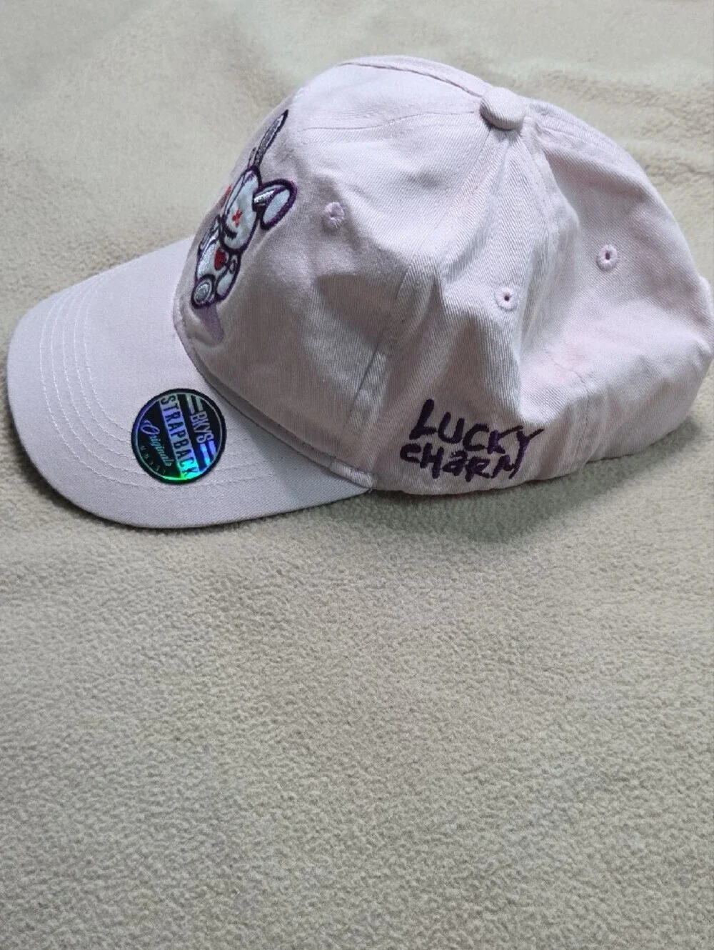 BKYS Bunny Embroidered Cap - Cute Plush Stitch Design